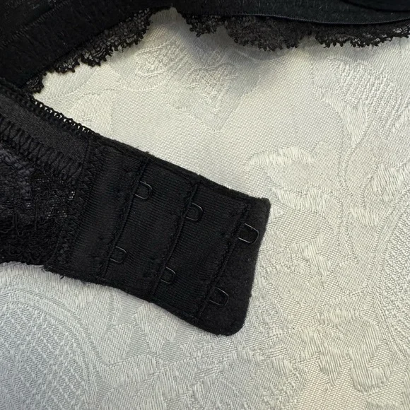 Wacoal Bra Size 36D Lace Affair T Shirt Bra Black Underwire Seamless 853256 - Picture 7 of 7